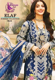 Dinsaa Elaf Vol 2 Cotton Pakistani Salwar Suits